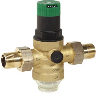 Leadfree pressure reducing valve with balanced seat and set point scale, standard pattern, D06F-LF