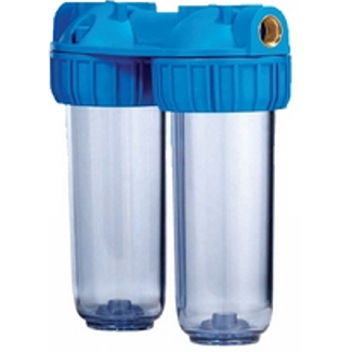 Braukmann DUPLEX water filter with activated carbon cartridge, FF40