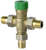 Braukmann Thermostatic mixing valve with scald protection, TM50