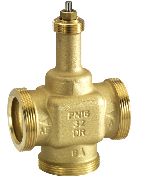 Three-way control valve PN16, flat sealing DN25-40, V5833A