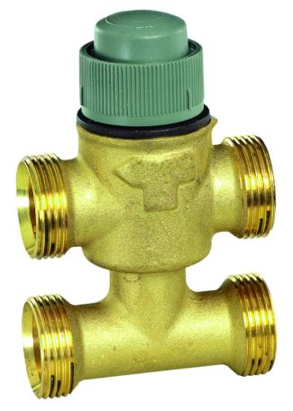 VYE, Small 3-Way Threaded Linear Valves with Bypass, PN16