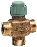 Three-way control valve PN16, flat sealing DN15/20, V5833A